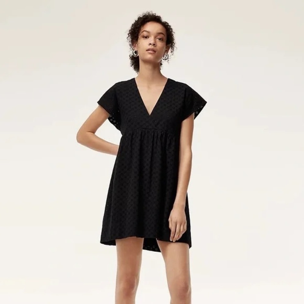 WILFRED | Misha Dress Black Eyelet babydoll | S
